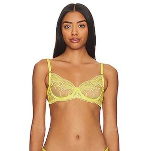 NWT Bluebella Yellow Iris Rafaela Wired Lace Bra